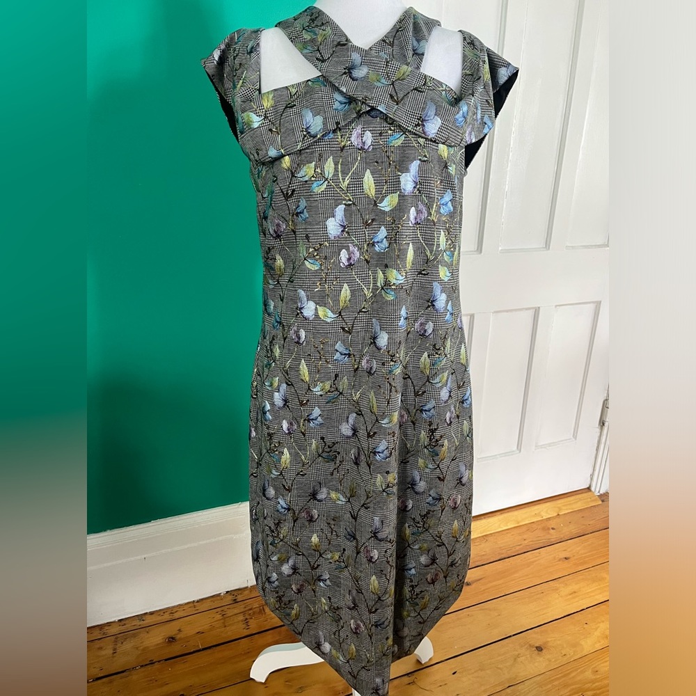 Rachel Roy - Unique Houndstooth/Bird Pattern - image 1